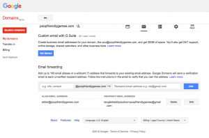 Google Domains Email Forwarding